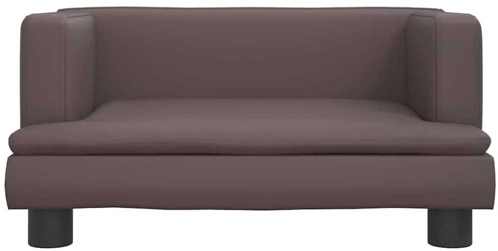 Vaikiška sofa, rudos spalvos, 60x40x30cm, dirbtinė oda