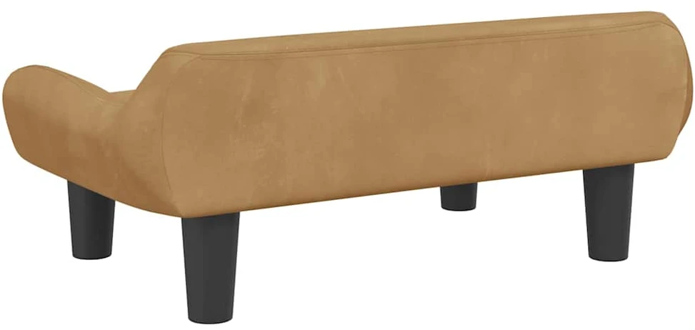 Vaikiška sofa, rudos spalvos, 70x40x24cm, aksomas