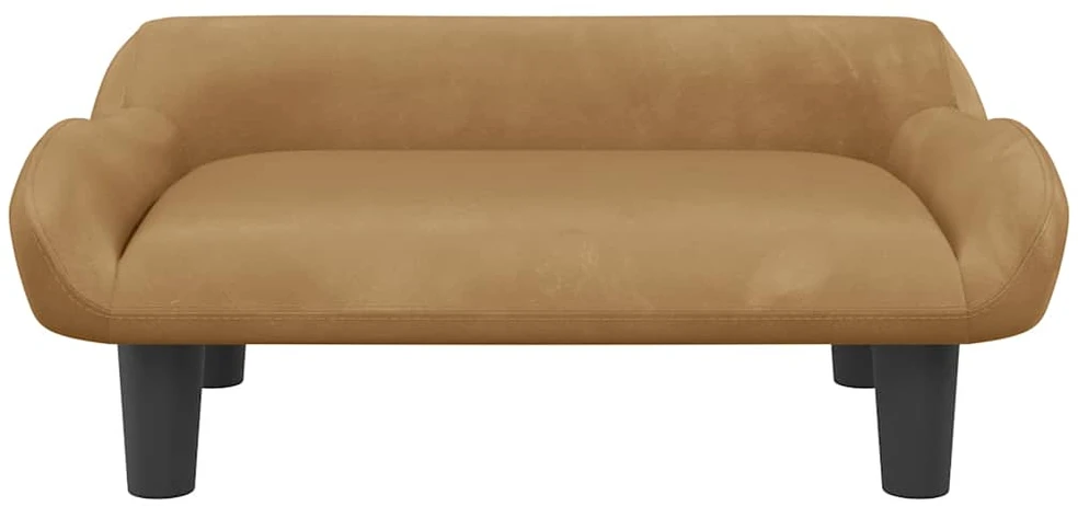 Vaikiška sofa, rudos spalvos, 70x40x24cm, aksomas