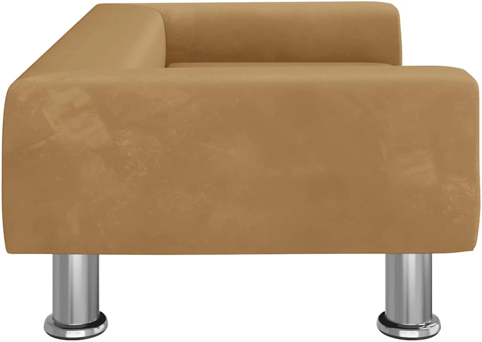 Vaikiška sofa, rudos spalvos, 70x45x26,5cm, aksomas