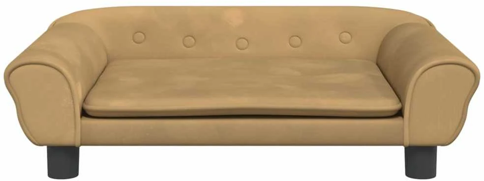 Vaikiška sofa, rudos spalvos, 70x45x26cm, aksomas