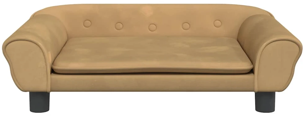 Vaikiška sofa, rudos spalvos, 70x45x26cm, aksomas
