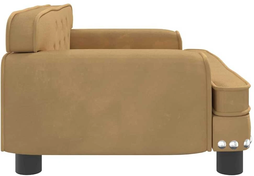 Vaikiška sofa, rudos spalvos, 70x45x30cm, aksomas