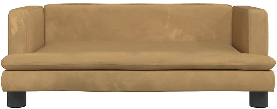 Vaikiška sofa, rudos spalvos, 80x45x30cm, aksomas