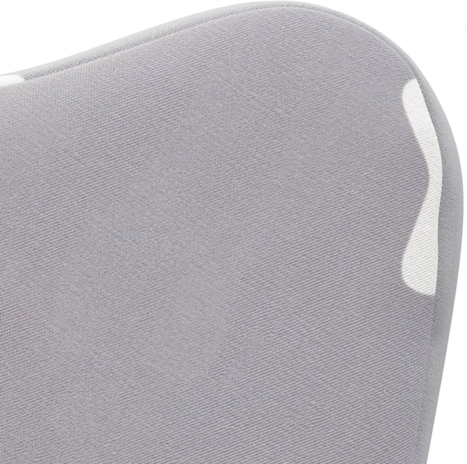 Vaikiška sofa, šviesiai pilka, minkštas pliušas, su žvaigždėmis