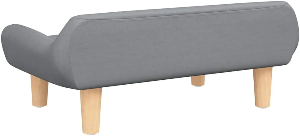 Vaikiška sofa, šviesiai pilkos spalvos, 70x40x24cm, audinys