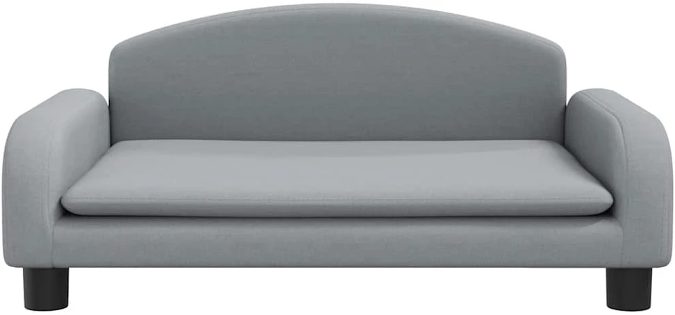 Vaikiška sofa, šviesiai pilkos spalvos, 70x45x30cm, audinys