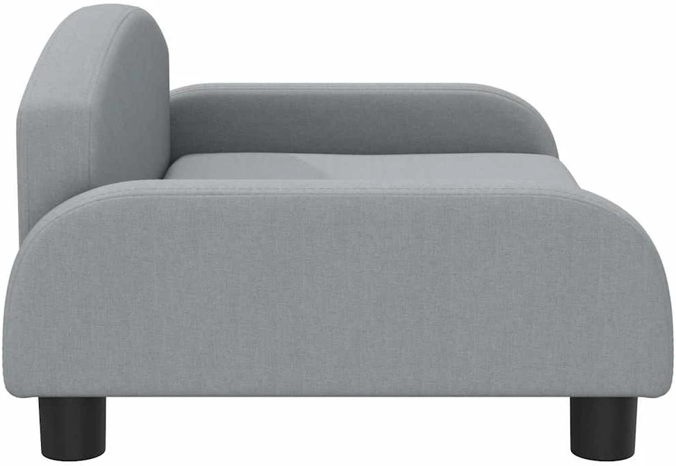 Vaikiška sofa, šviesiai pilkos spalvos, 70x45x30cm, audinys
