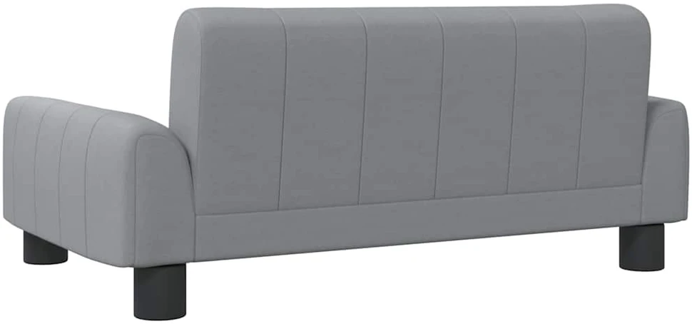 Vaikiška sofa, šviesiai pilkos spalvos, 70x45x30cm, audinys