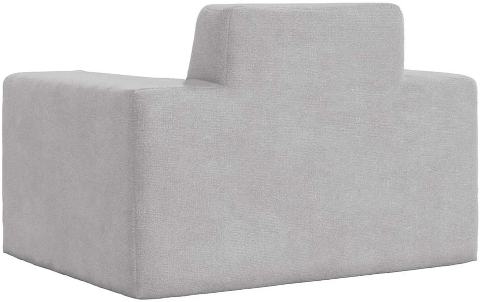 Vaikiška sofa, šviesiai pilkos spalvos, minkštas pliušas