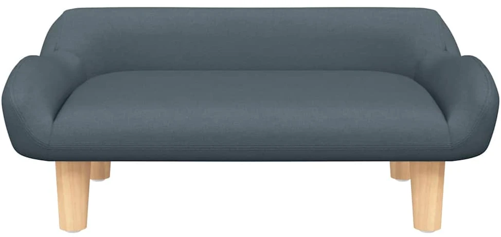 Vaikiška sofa, tamsiai pilka, 70x40x24 cm, audinys