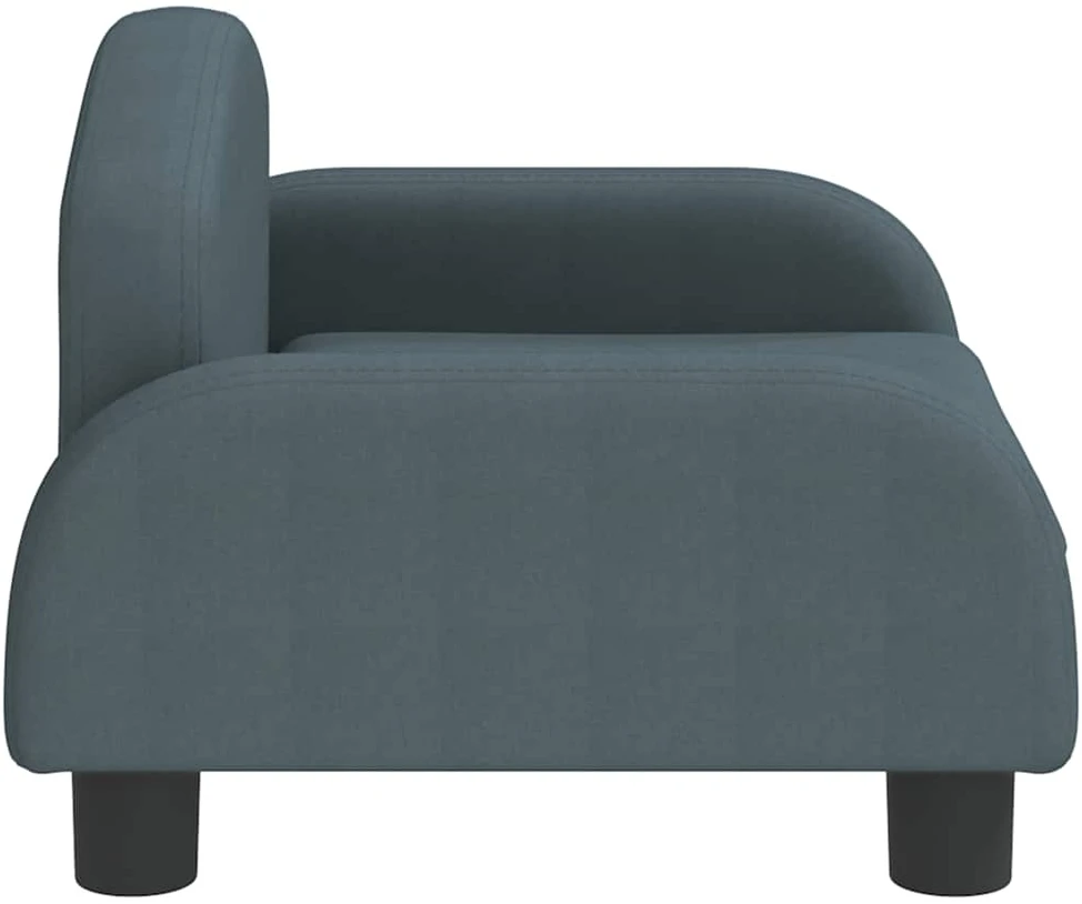 Vaikiška sofa, tamsiai pilkos spalvos, 50x40x30cm, audinys