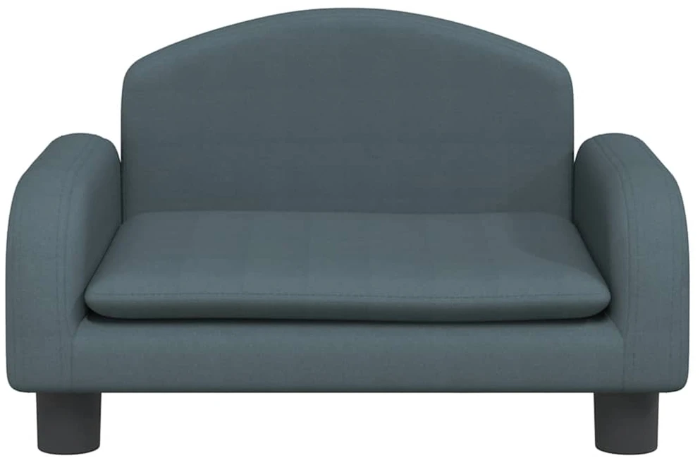 Vaikiška sofa, tamsiai pilkos spalvos, 50x40x30cm, audinys