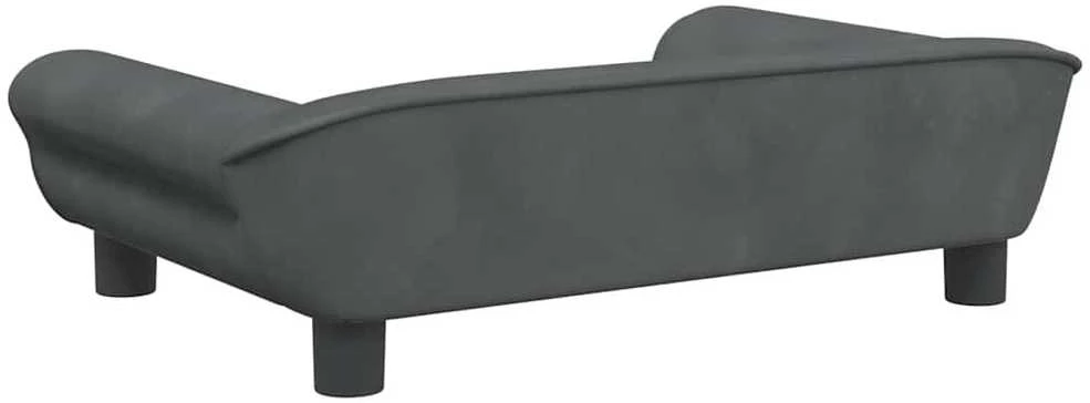 Vaikiška sofa, tamsiai pilkos spalvos, 70x45x26cm, aksomas