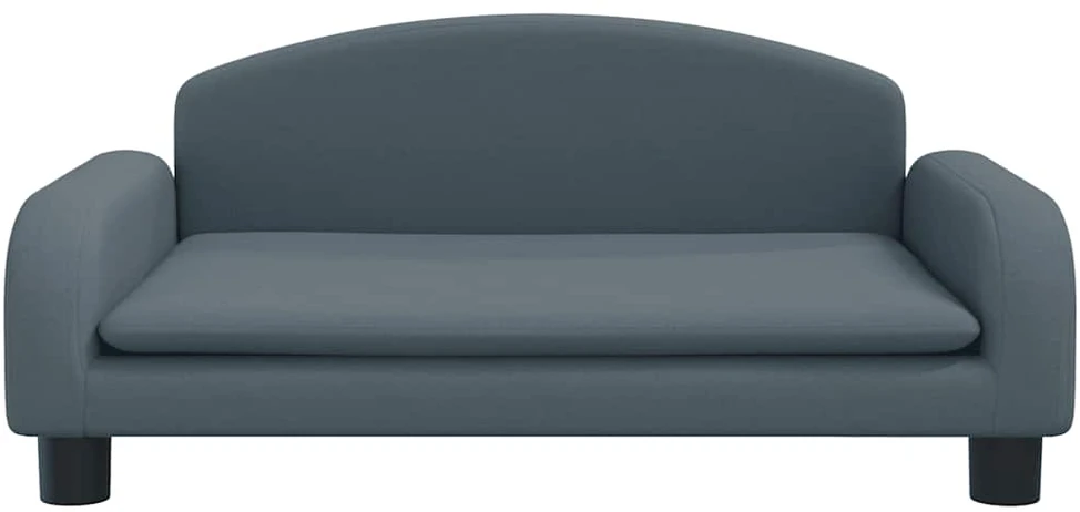 Vaikiška sofa, tamsiai pilkos spalvos, 70x45x30cm, audinys