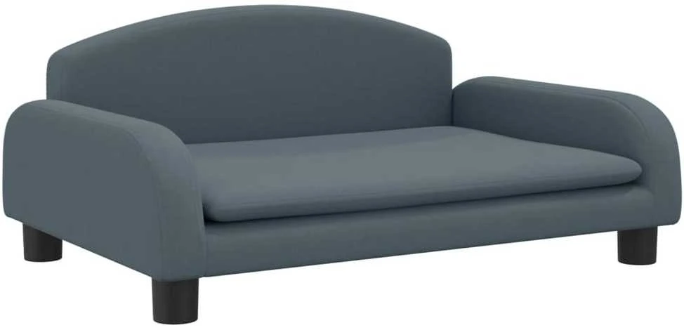 Vaikiška sofa, tamsiai pilkos spalvos, 70x45x30cm, audinys
