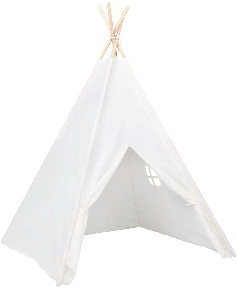 Vaikiška tipi palapinė, balta, 120x120x150cm, persiko oda
