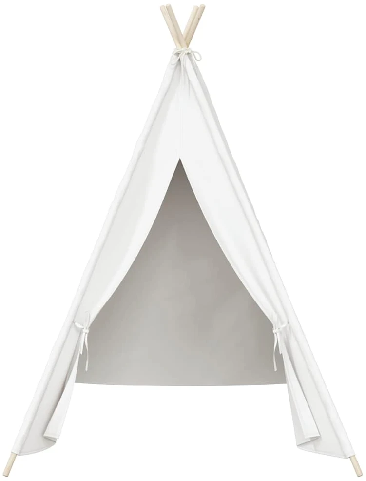 Vaikiška tipi palapinė, balta, 120x120x150cm, persiko oda