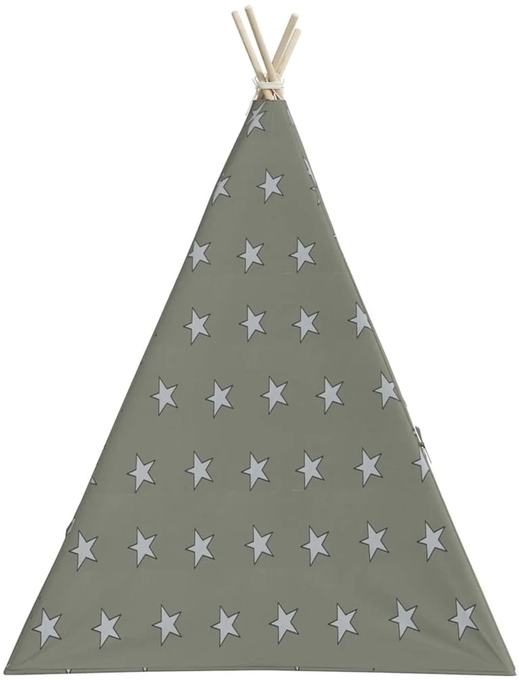 Vaikiška tipi palapinė, pilka, 115x115x160cm, poliesteris