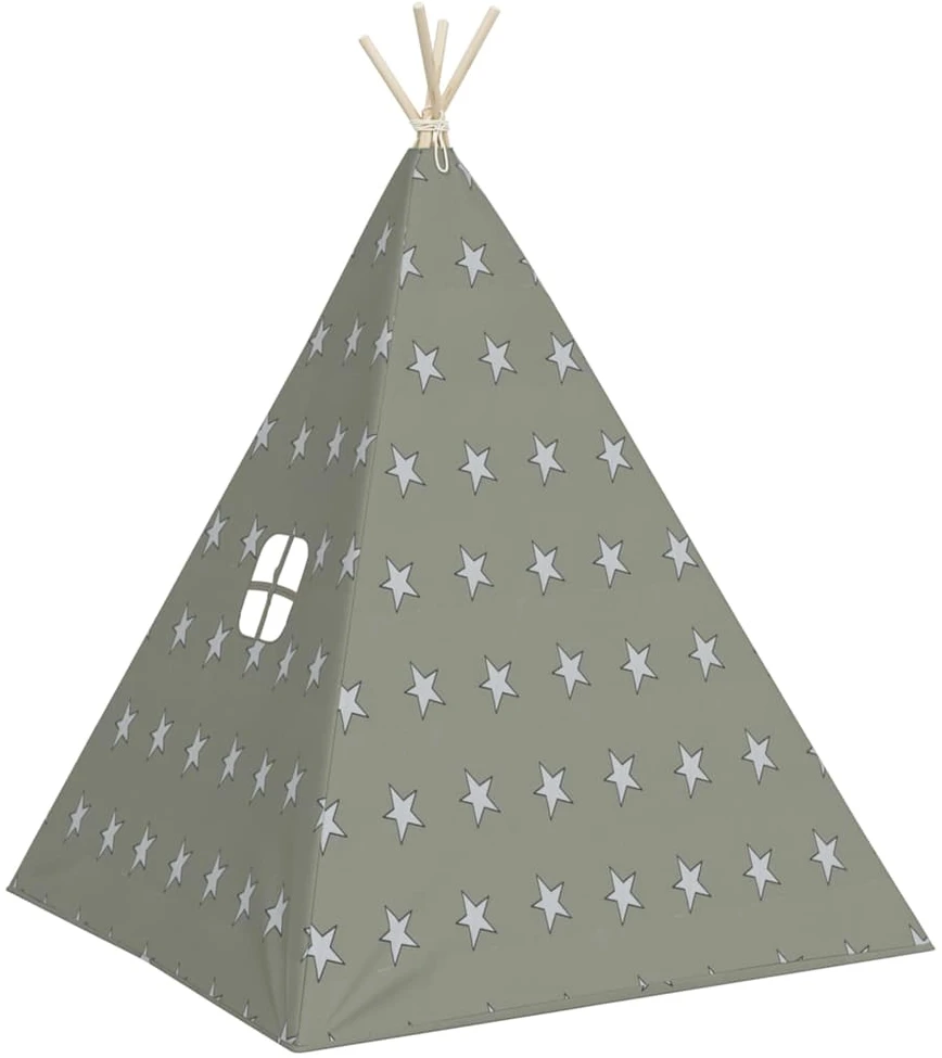Vaikiška tipi palapinė, pilka, 115x115x160cm, poliesteris