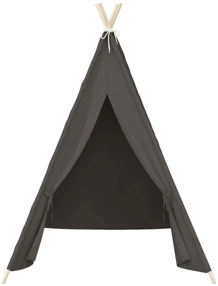 Vaikiška tipi palapinė, pilka, 120x120x150cm, persiko oda