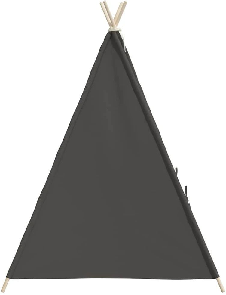 Vaikiška tipi palapinė, pilka, 120x120x150cm, persiko oda