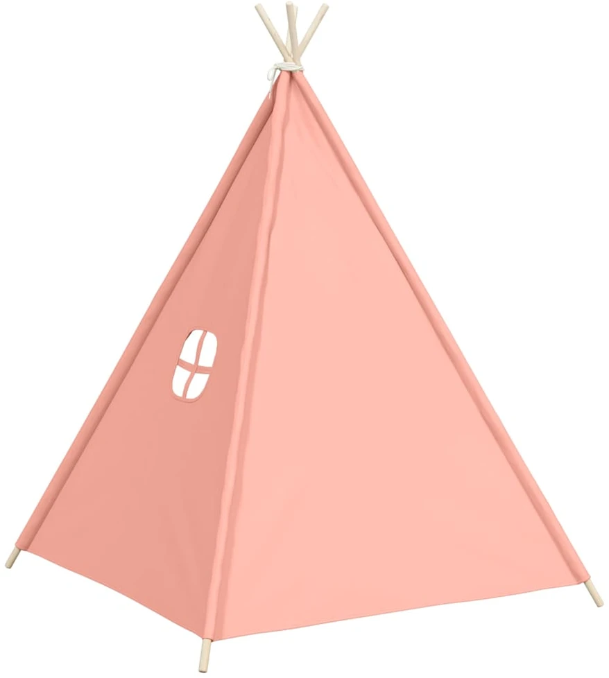 Vaikiška tipi palapinė, rožinė, 120x120x150cm, persiko oda