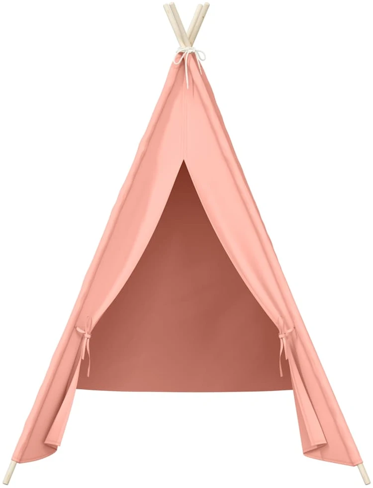 Vaikiška tipi palapinė, rožinė, 120x120x150cm, persiko oda