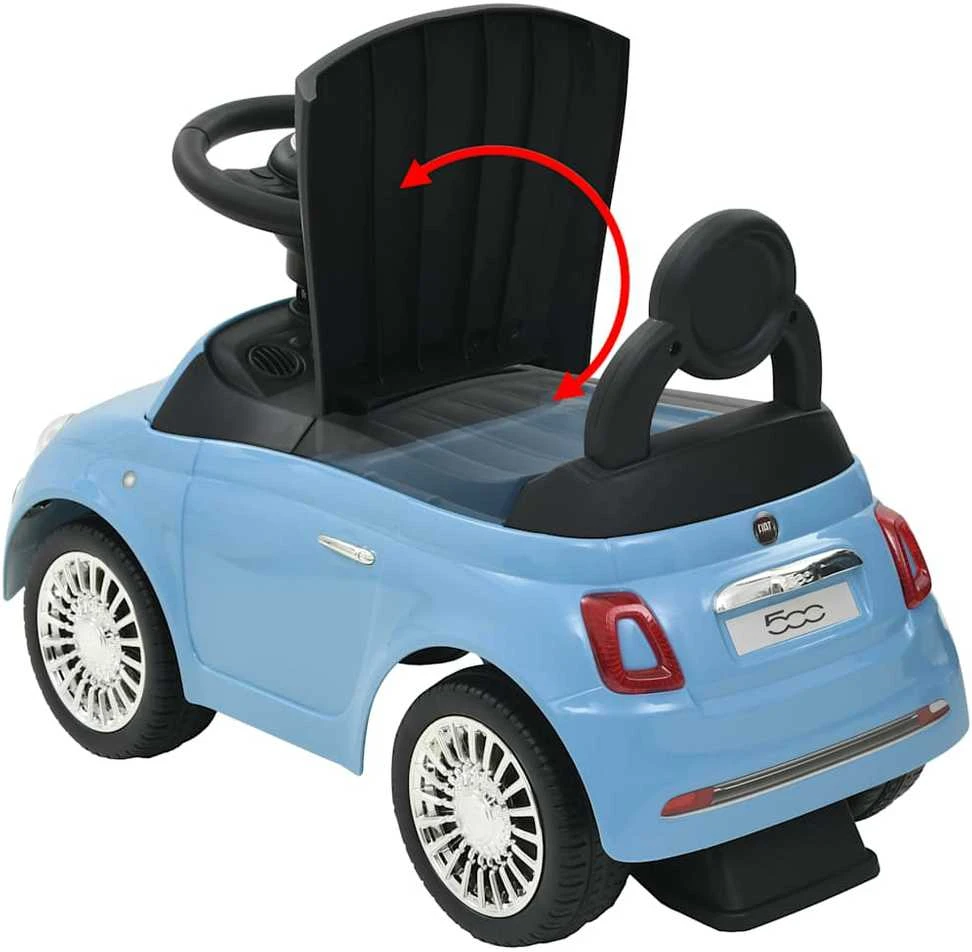 Vaikiškas automobilis Fiat 500, mėlynas
