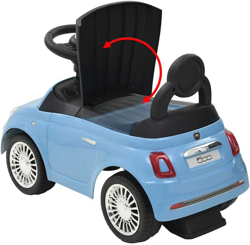 Vaikiškas automobilis Fiat 500, mėlynas