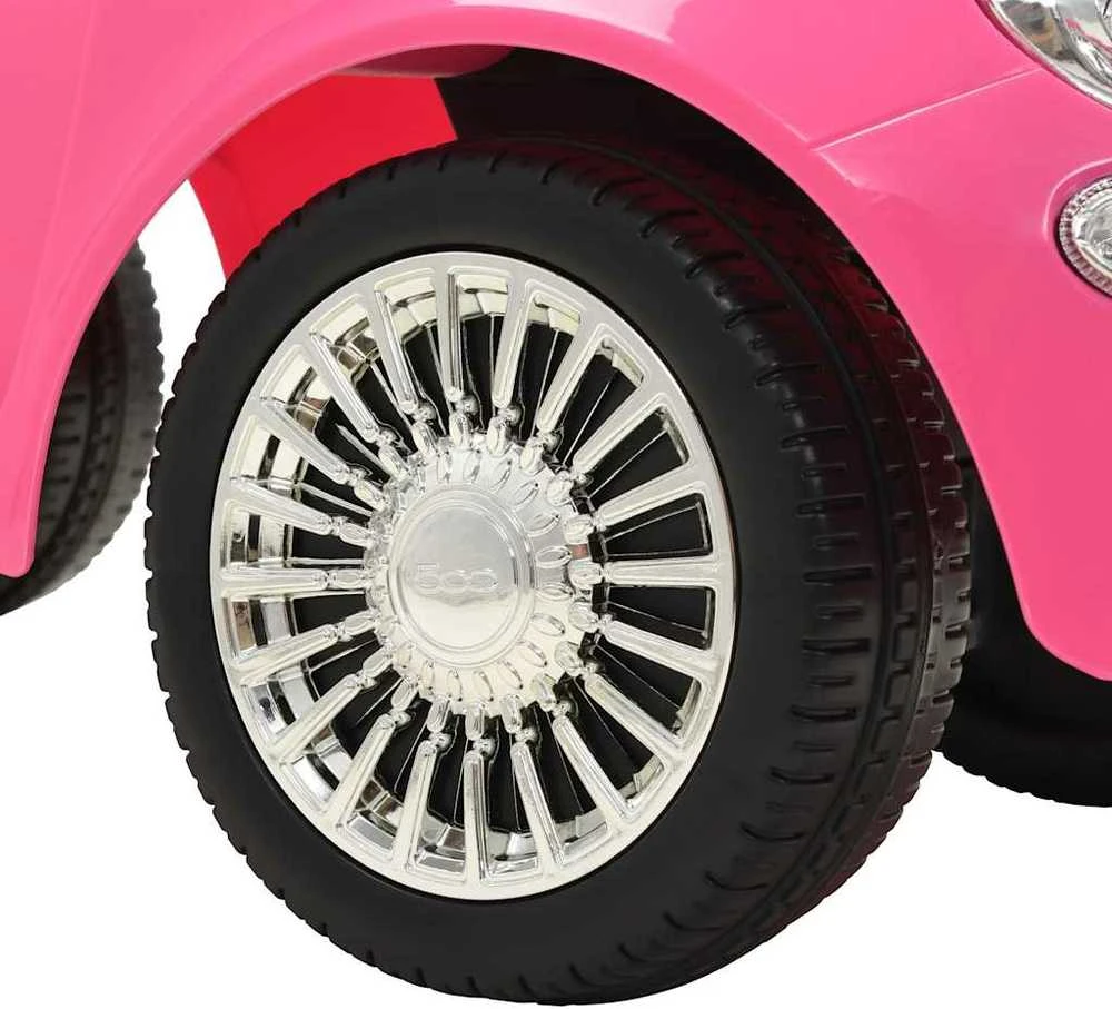 Vaikiškas automobilis Fiat 500, rožinis