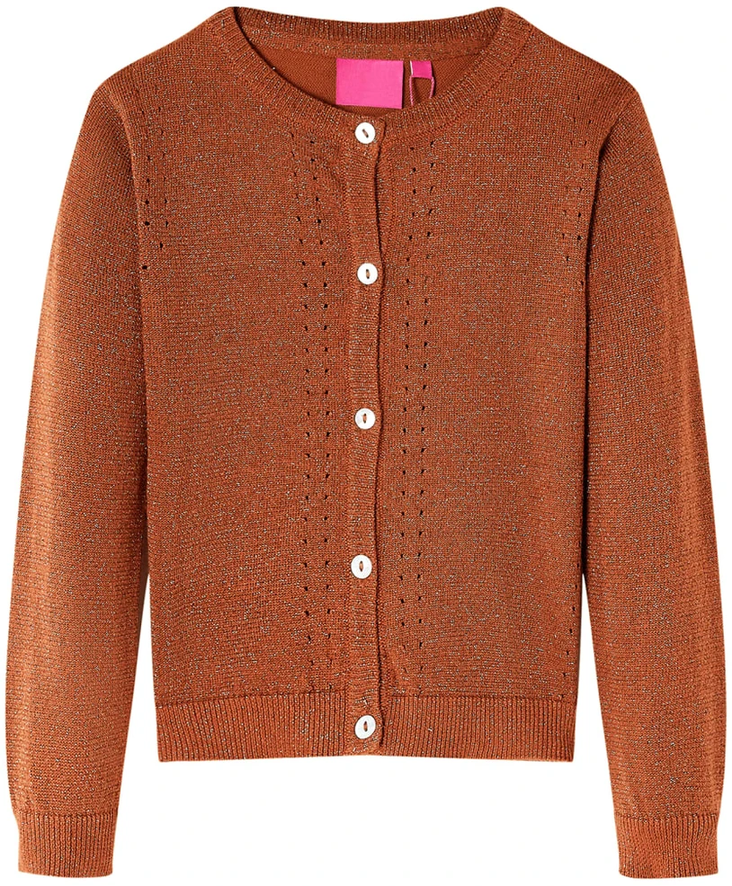 Vaikiškas kardiganas, smėlio spalvos, megztas, 140 dydžio