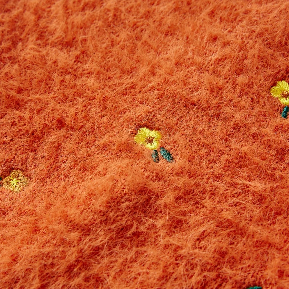 Vaikiškas megztinis, degintos oranžinės spalvos, megztas, 92 dydžio