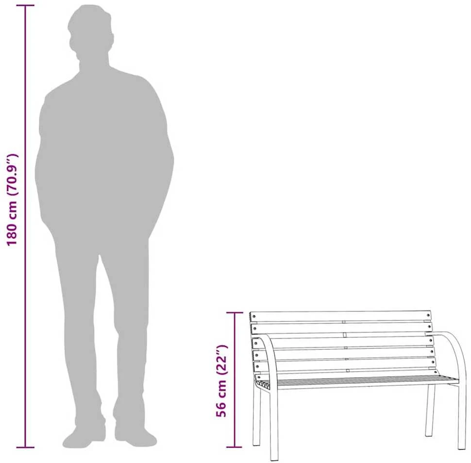 Vaikiškas sodo suoliukas, 81cm, kiniškos eglės mediena