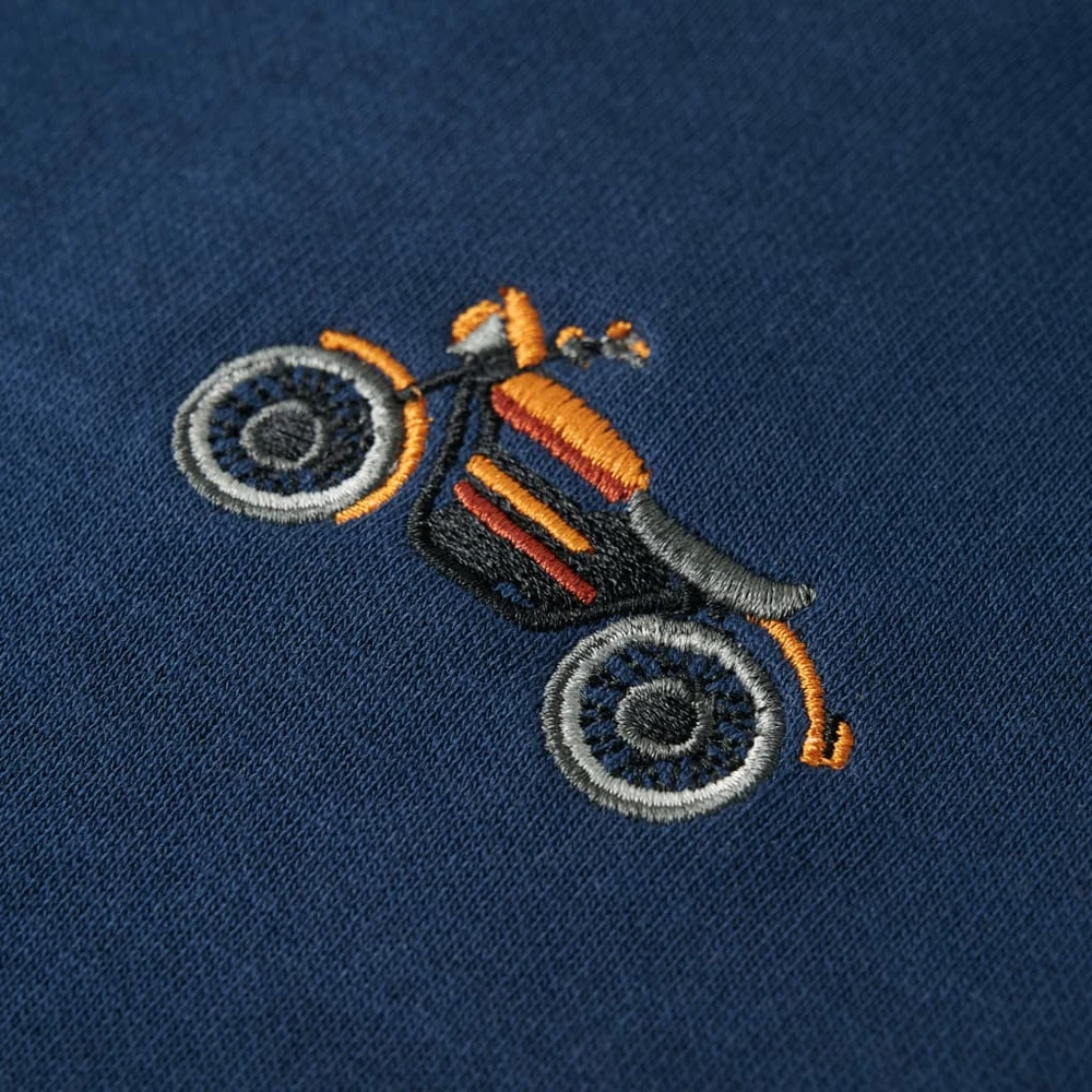 Vaikiškas sportinis megztinis, mėlynos indigo spalvos, 116 dydžio