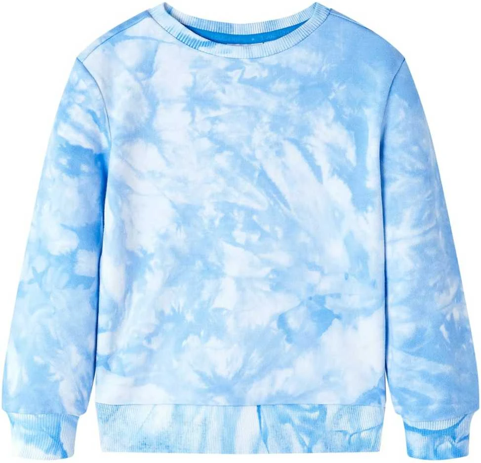 Vaikiškas sportinis megztinis, šviesiai mėlynos spalvos, 128 dydžio