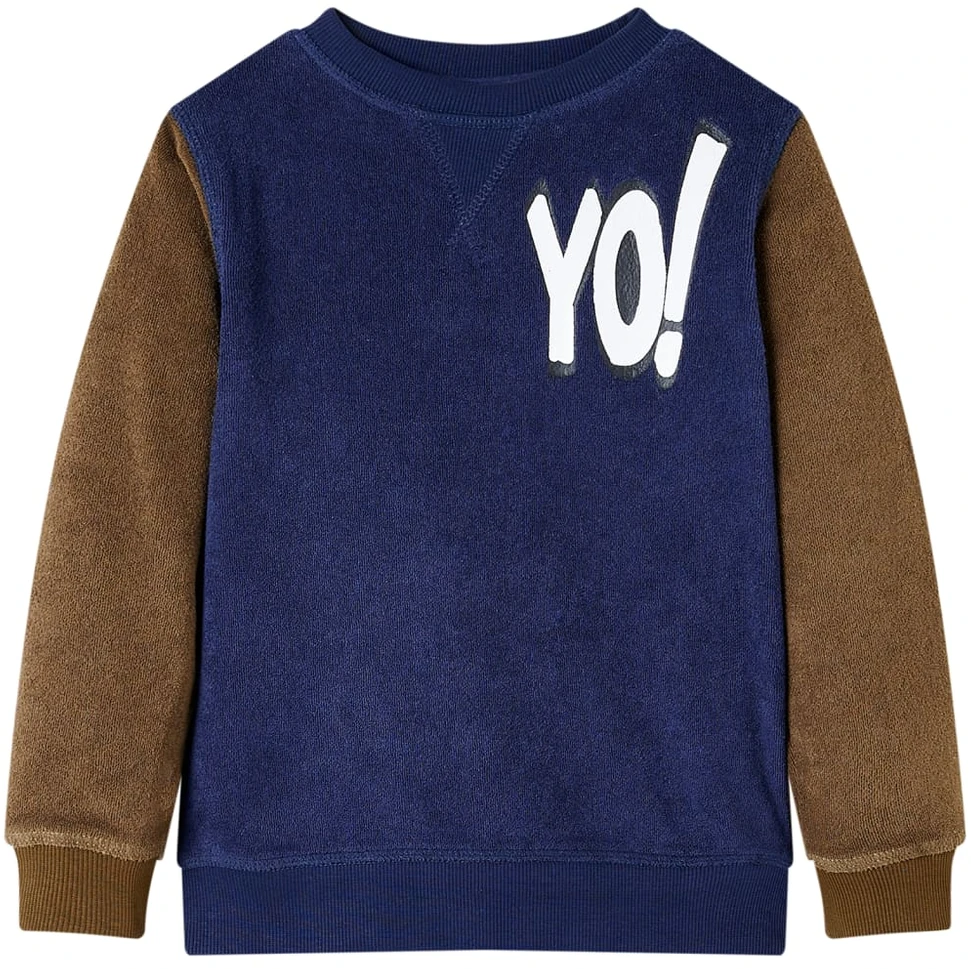 Vaikiškas sportinis megztinis, tamsiai mėlynos spalvos, 104 dydžio