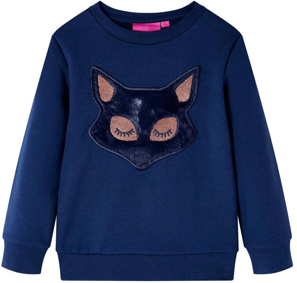 Vaikiškas sportinis megztinis, tamsiai mėlynos spalvos, 140 dydžio