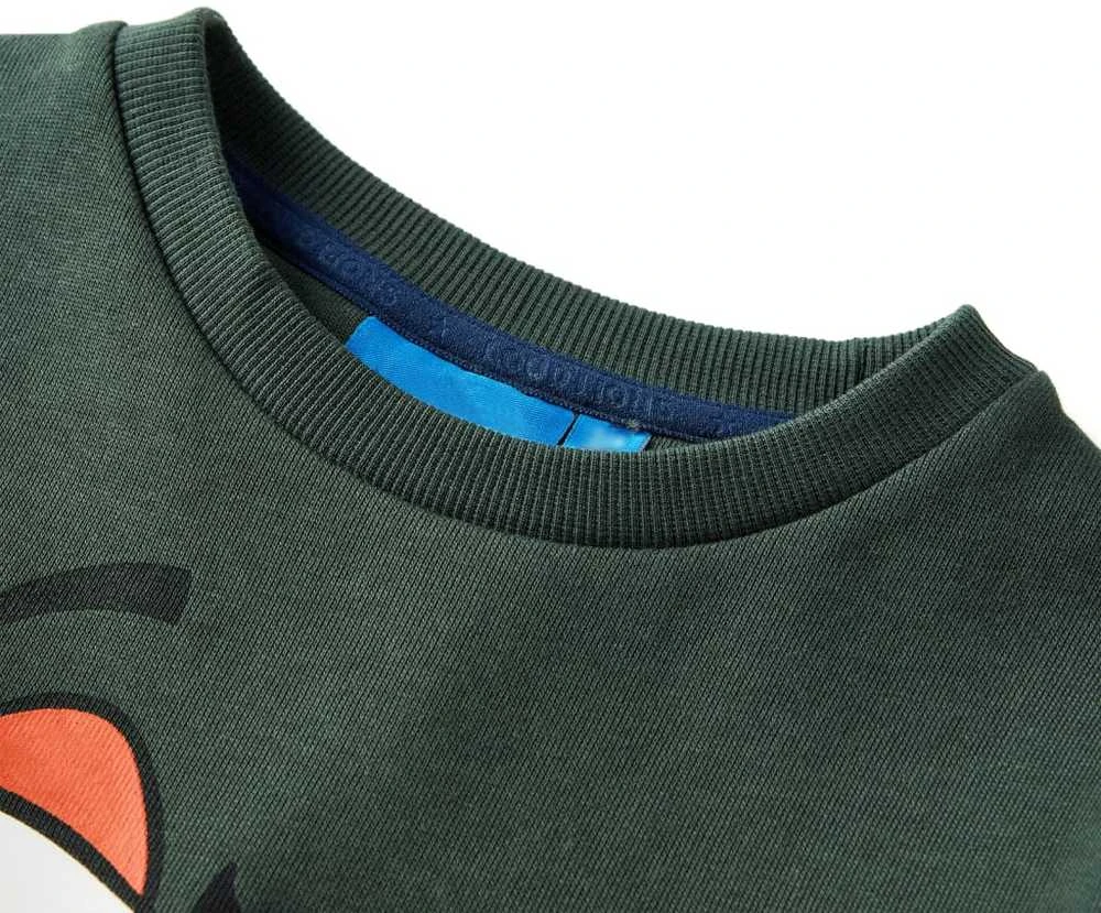 Vaikiškas sportinis megztinis, tamsiai žalios spalvos, 104 dydžio