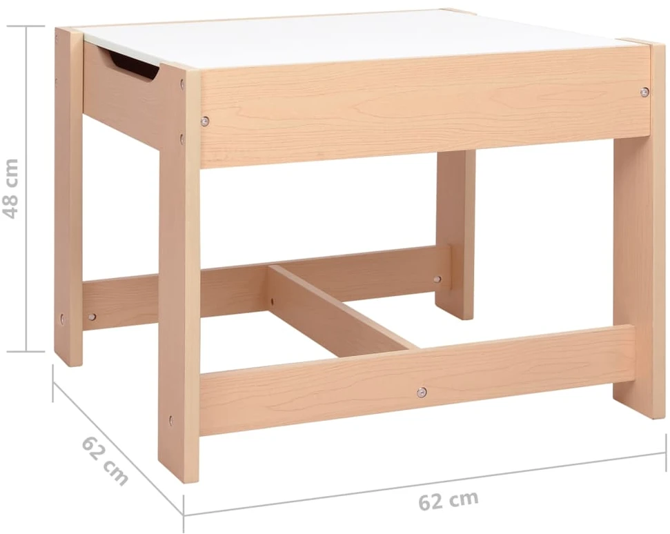 Vaikiškas stalas su 2 kėdėmis, MDF