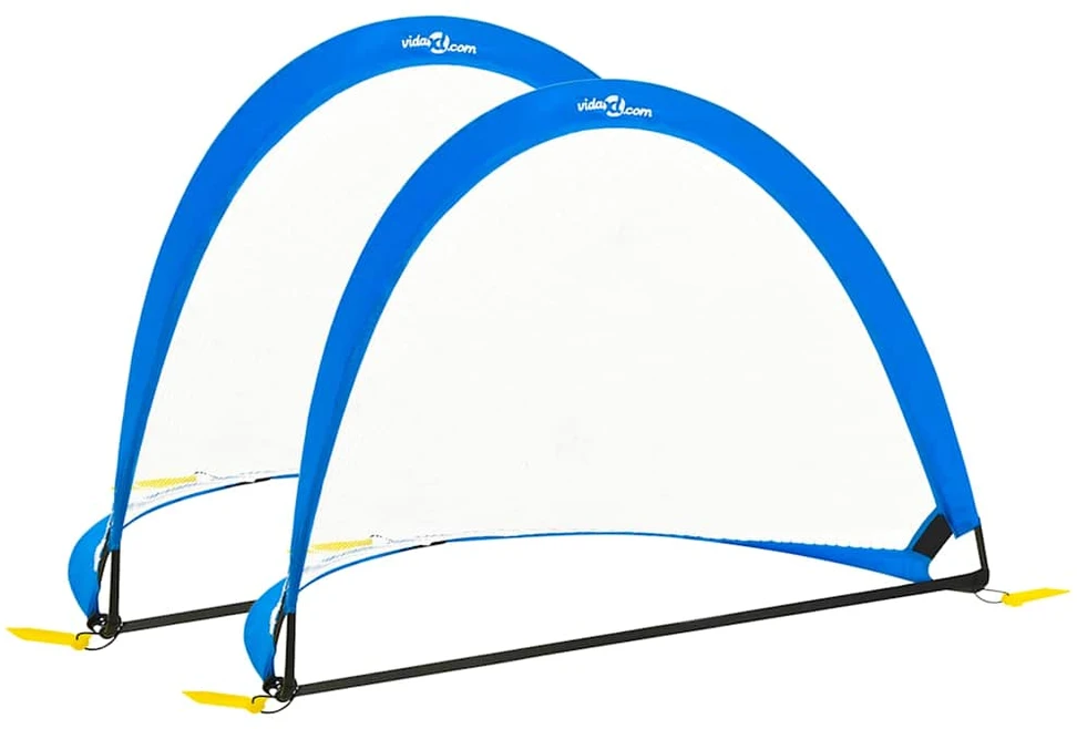 Vaikiški futbolo vartai, 2vnt., 119x82x84,5cm, su krepšiu
