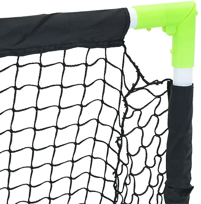 Vaikiški futbolo vartai, juodi, 90x64x64cm, sulankstomi