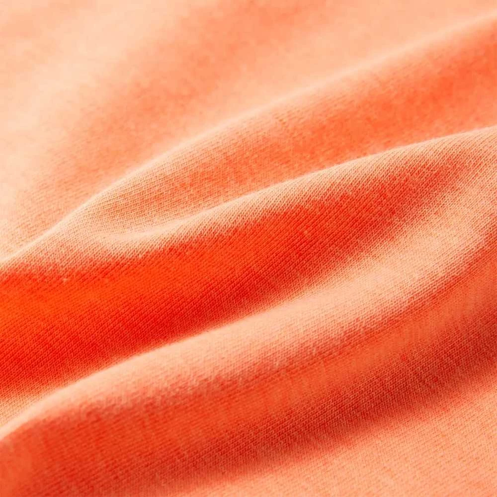 Vaikiški marškinėliai, neoninės oranžinės spalvos, 128 dydžio
