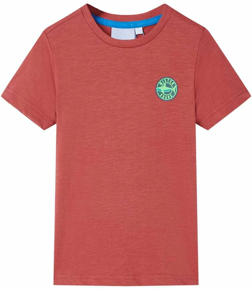 Vaikiški marškinėliai, paprikų spalvos, 116 dydžio
