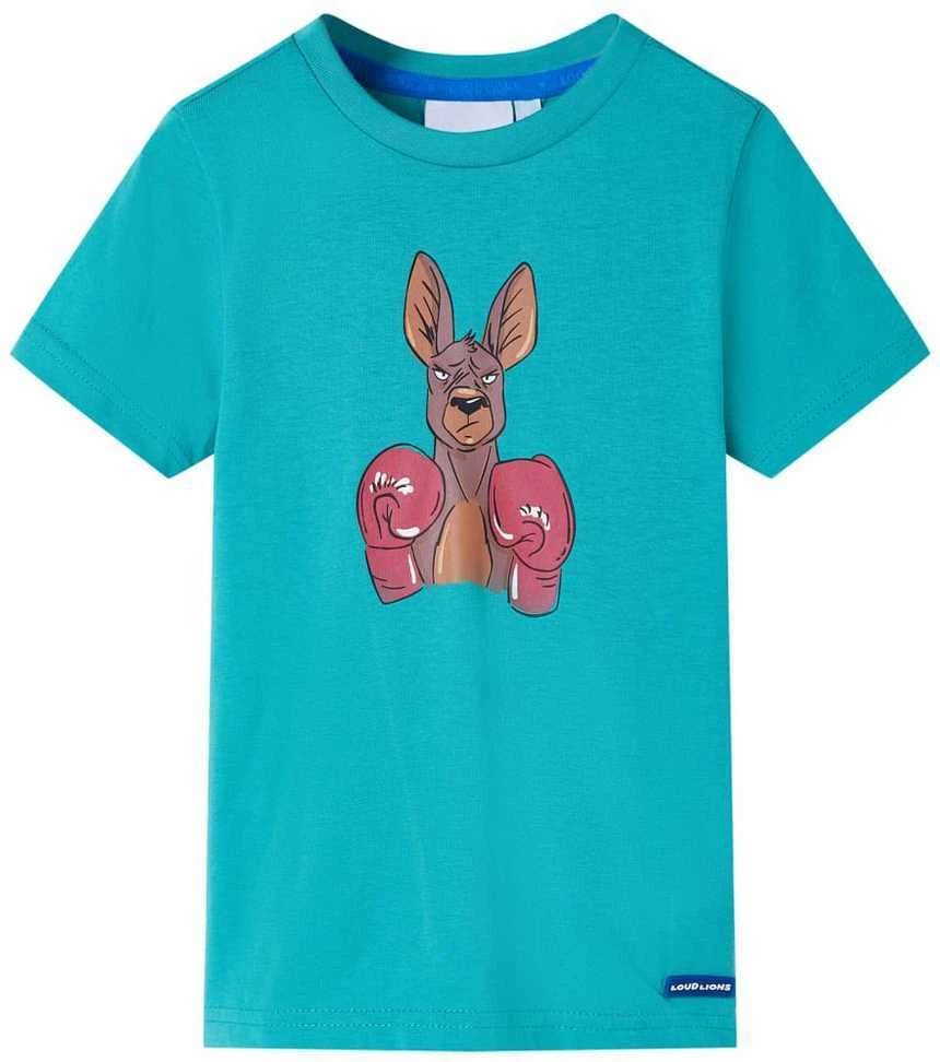 Vaikiški marškinėliai trumpomis rankovėmis, mėtiniai, 140 dydžio