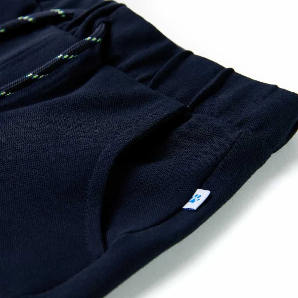 Vaikiški šortai su sutraukiama juostele, tamsiai mėlyni, 116 dydžio