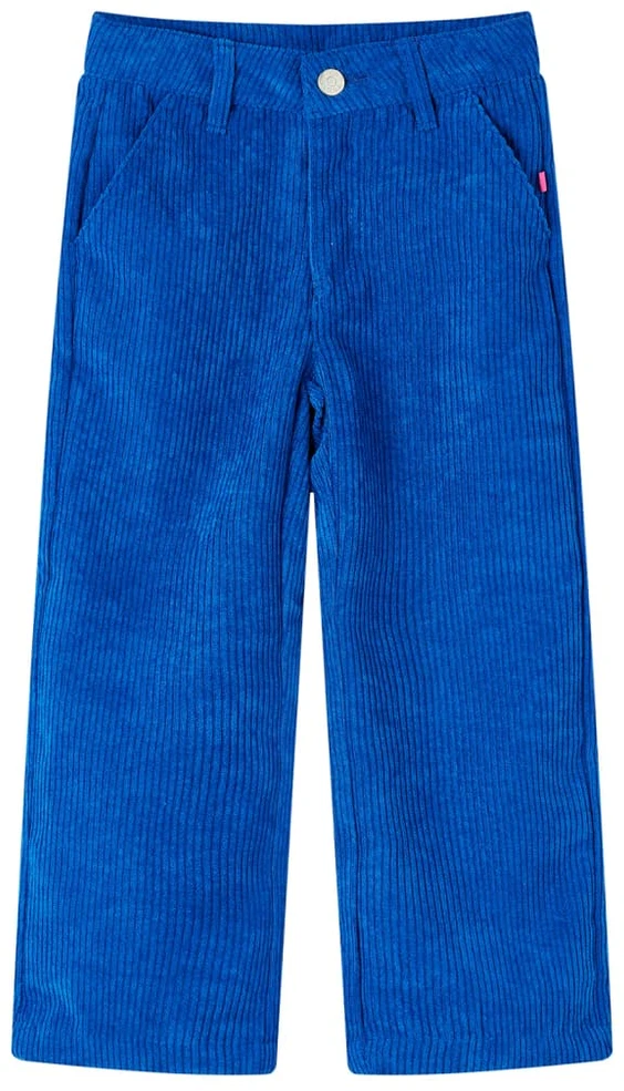 Vaikiškos kelnės, kobalto mėlynos spalvos, velvetas, 104 dydžio