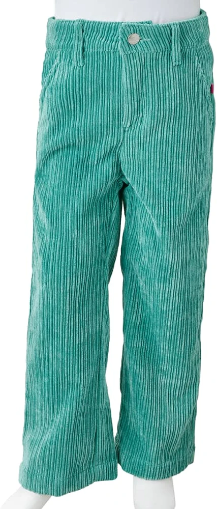 Vaikiškos kelnės, mėtinės žalios spalvos, velvetas, 128 dydžio