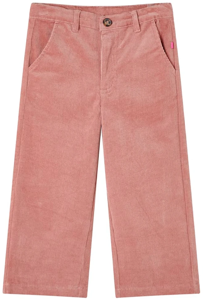 Vaikiškos kelnės, sendintos rožinės spalvos, velvetas, 116 dydžio