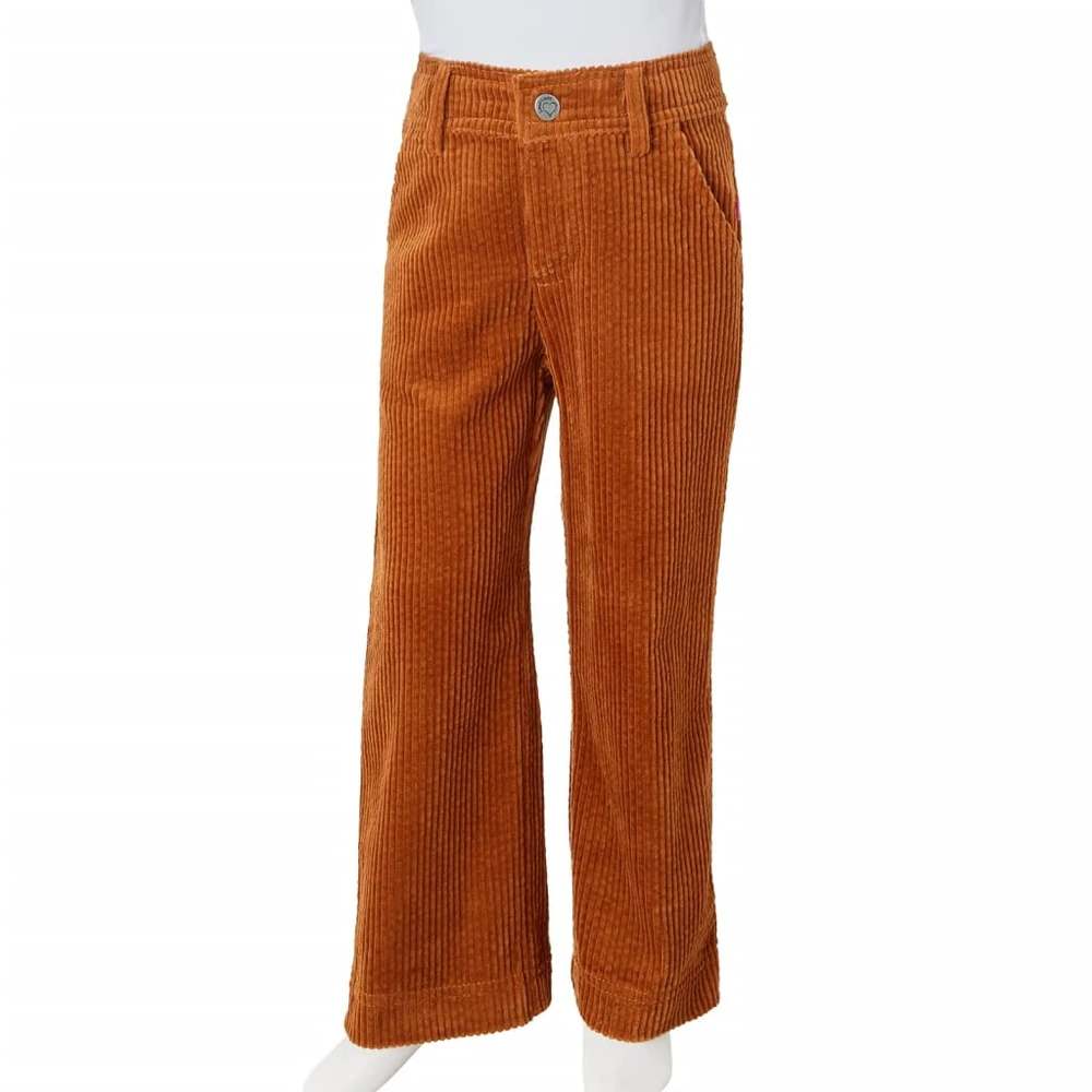 Vaikiškos kelnės, smėlio spalvos, velvetas, 92 dydžio